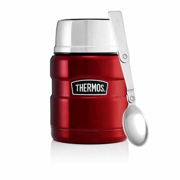 Thermos Stainless King Food Flask - 470 ml rød