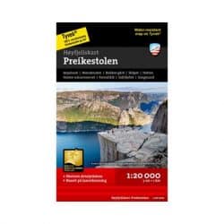 Calazo Høyfjellskart Preikestolen - detaljeret kort