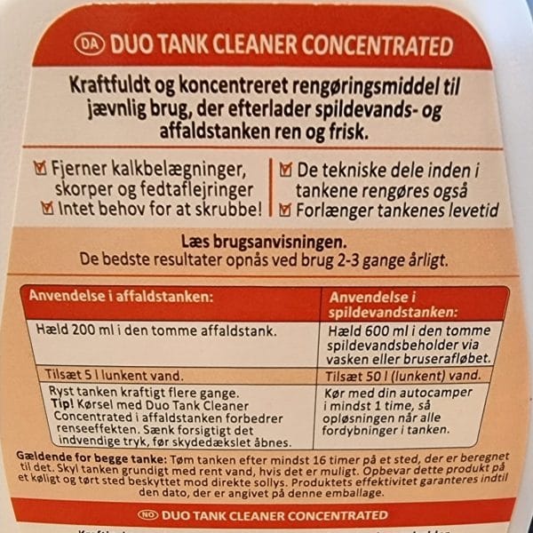 Thetford Duo Tank Cleaner Concentrated