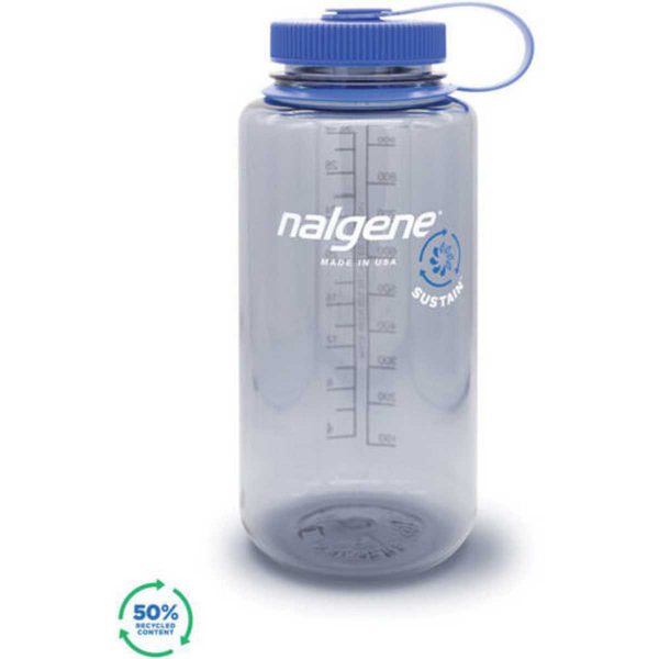 Nalgene Wide Mouth Sustain - 1 liter - GRÅ