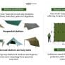 DD Hammocks Tarp 4x4 meter - FOREST GREEN