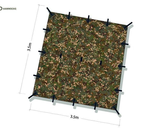 DD Hammocks Tarp 3.5 x 3.5 camo