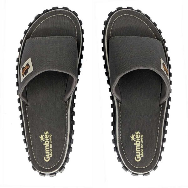 Gumbies Islander Kanvas Slide - Cool Grey